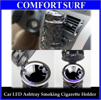 Car LED Portable Ashtray Smoking Cigarette Holder